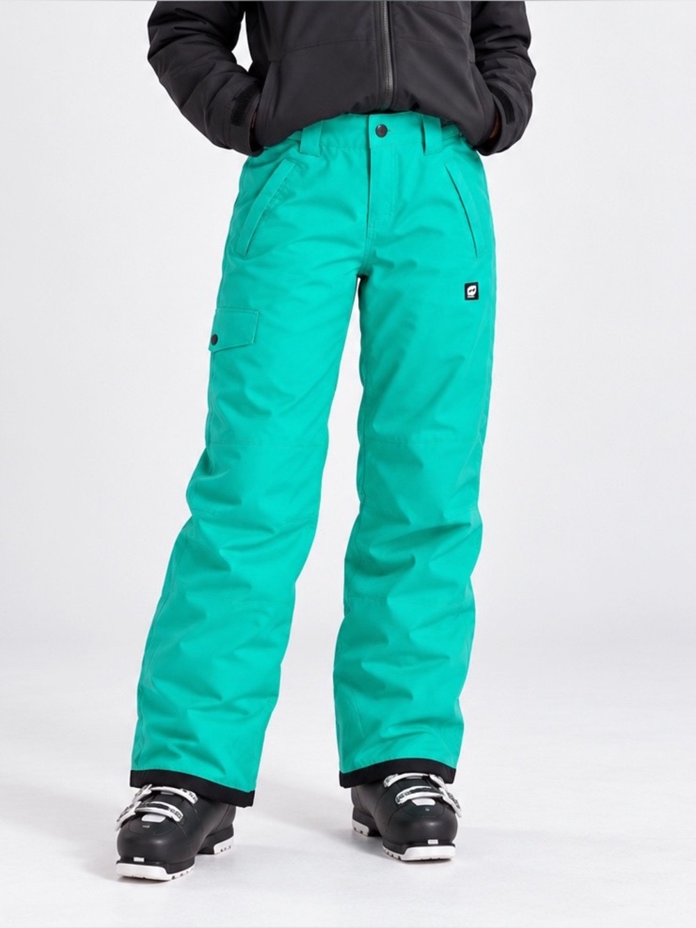 Orage YOUTH L/12 Green Insulated Waterproof Snowboard Ski Winter Snow Pants